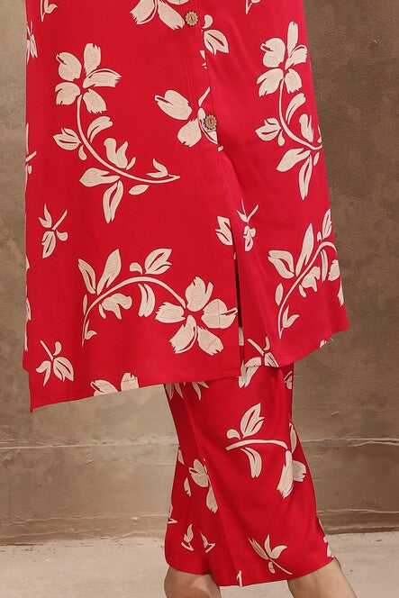 Magenta Floral Co-ord Set