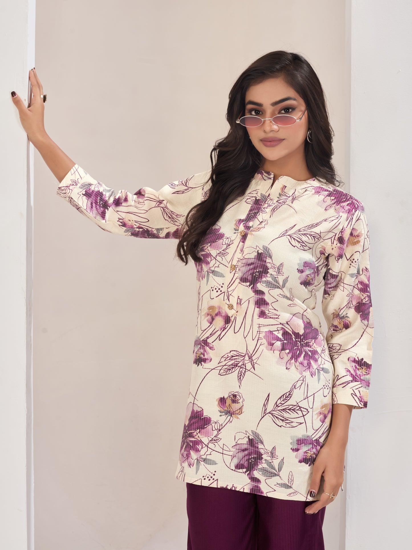 Ivory Burlin Cotton Coord Set