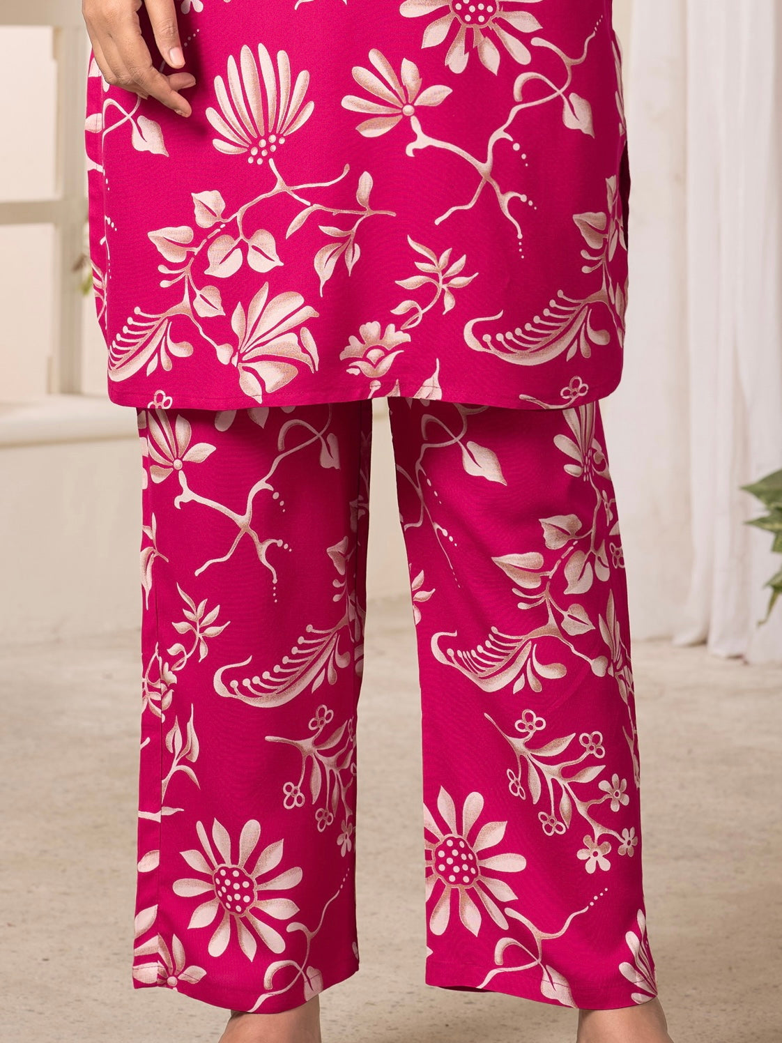 Fuchsia Bloom – Pink Floral Co-ord Set